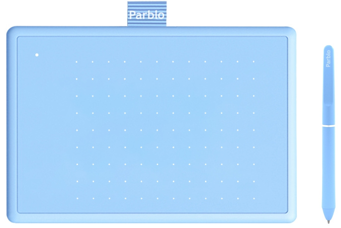 Графический планшет Parblo Ninos N4 Blue перо P09/ 5080 LPI/266 RPS/8192 уровней нажатия/ USB C