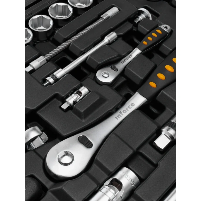 Набор инструментов Inforce 101 предмет 1/2 дюйма и 1/4 дюйма, Сталь Cr-V, Профессиональный, 06-07-15