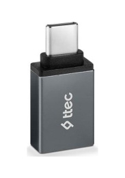 Конвертер TTEC Type-C - USB-A 3.0 OTG Converter. Цвет: серый