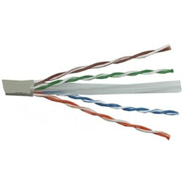 Кабель ExeGate UTP4-C6-CCA-S23-IN-PVC-GY-305 UTP 4 пары кат.6 CCA, 23AWG, бухта 305м, серый PVC EX186134RUS