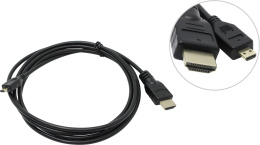 Кабель HDMI-microHDMI ExeGate EX-CC-HDMID-1.8 19M/19M, 1,8м, ver1.4, позолоченные контакты EX254073RUS