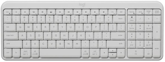 Клавиатура Logitech K251, беспроводная, Bluetooth, мембранная, белый [920-013364]