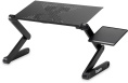Стол для ноутбука Buro BU-803, с регулировкой высоты, металл, черный