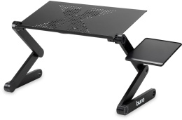 Стол для ноутбука Buro BU-803, с регулировкой высоты, металл, черный