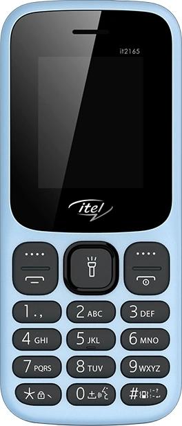 Мобильный телефон Itel it2165 голубой моноблок 1.77" GSM900/1800 10066900