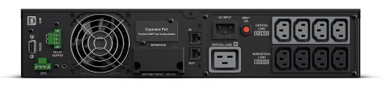 UPS Online CyberPower OL2000ERTXL2U 2000VA/1800W USB/RS-232/Dry/EPO/SNMPslot/RJ11/45/ВБМ (8 IEC С13, 1 IEC C19)