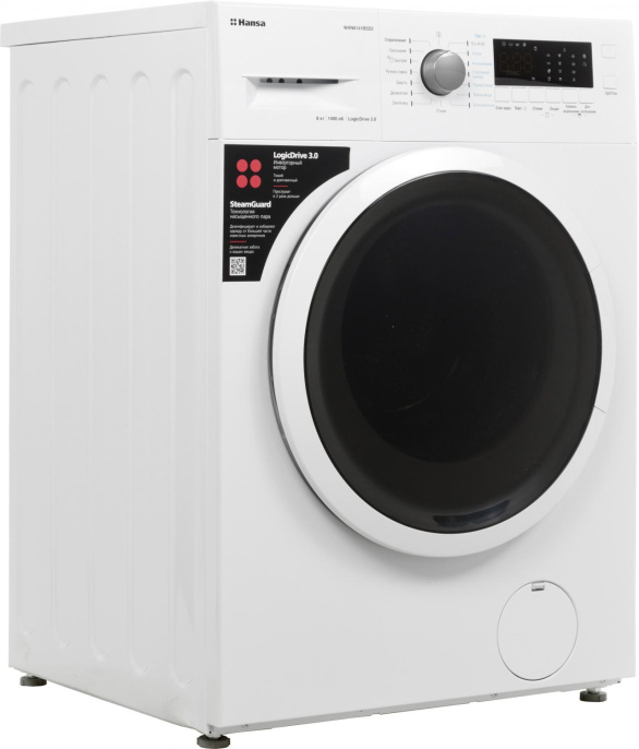 Стиральная машина Hansa WHN8141BSD2 класс: A+++ загр.фронтальная макс.:8кг белый инвертер