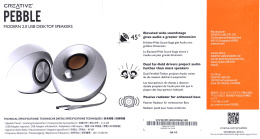 Колонки Creative Pebble MF1680,  2.0,  белый [51mf1680aa001]