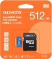 Флеш карта microSDXC 512GB A-Data AUSDX512GUICL10A1-RA1 Premier + adapter