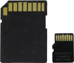 Micro SDHC карта памяти Smartbuy 32GB Class 10 с адаптером SD SB32GBSDCL10-01LE