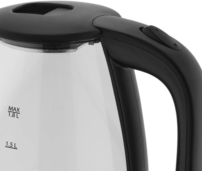 Чайник электрический Vitek VT-7004, 1.8л, стекло/пластик