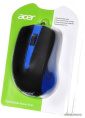Мышь Acer OMW011 черный/синий оптическая 1200dpi USB 3but ZL.MCEEE.002