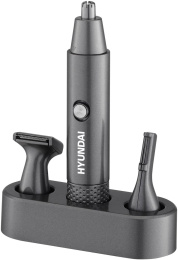 Триммер Hyundai H-HT6010 графитовый/черный насадок в компл:3шт