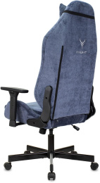 Кресло игровое Knight N1 Fabric синий Light-27 с подголов. крестов. металл