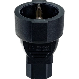 Кабель Lanmaster LAN-PPS/14-BK Schuko-С14 проводник.:3x1.5мм2 220В 10А
