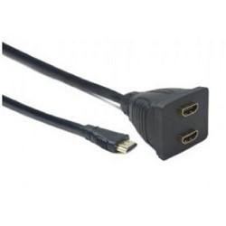 GEMBIRD Разветвитель HDMI Cablexpert DSP-2PH4-002, HD19F/2x19F, 1 компьютер 2 монитора, пассивный, Full-HD, 3D, 1.4v