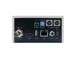 PTZ-камера AVONIC AV-CM40-W Full HD с выходами HDMI, USB2.0, 3G-SDI; объектив 54.7°, мин. освещенность 0.5 lux, 20-х оптический зум, управление: IR, RS232 или RS485, IP. Цвет корпуса Белый. Питание 12В 2А .