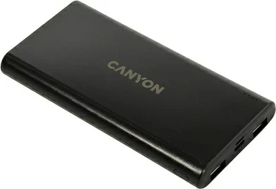 Внешний аккумулятор CANYON CNE-CPB1006B Black (2xUSB 2.1A 10000mAh)