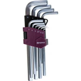 Набор торцевых шестигранных ключей Thorvik HK10S H1.5-H10, 10 предметов 53034