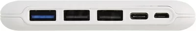 Внешний аккумулятор KS-is Power Bank KS-327 White (3xUSB 3А 40000mAh 1 адаптер Li-Pol)
