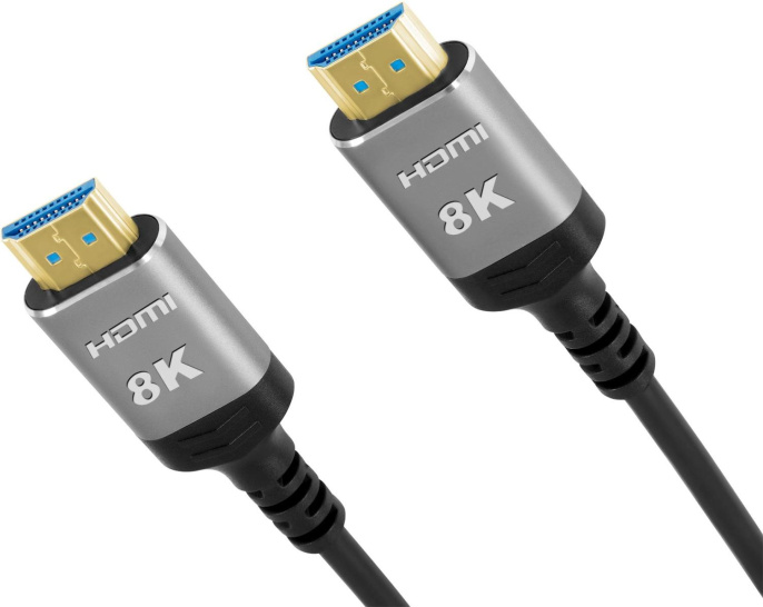 Кабель аудио-видео Digma HDMI 2.1 AOC,  HDMI (m) -  HDMI (m),  ver 2.1,  10м, GOLD,  черный [hdmi-aoc2.1-10]