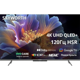 43" Телевизор SKYWORTH 43Q66H QLED+, 4K Ultra HD, СМАРТ ТВ, Google TV, черный