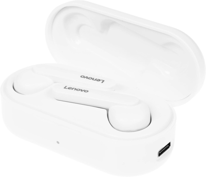 Наушники Lenovo HT28, Bluetooth, внутриканальные, белый [ут000023560]