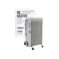 Радиатор масляный электрический Forcekraft 220-240v,50/60гц,2000вт,9 секций 15x58см,3 режима нагрева,защ. от перегрева,40.5x24x62.5см FK-YL-B08-9 52331