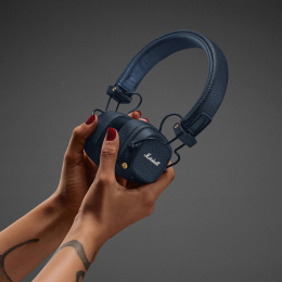 Наушники MARSHALL Major V, 3.5 мм/Bluetooth, накладные, синий [major v midnight blue]