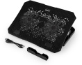 Подставка для ноутбука Buro BU-LCP150-B213, 15", 335х265х22 мм, 1хUSB, вентиляторы 2 х 140 мм, 480г, черный