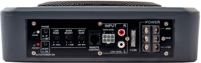 Сабвуфер автомобильный Kicx Q200BA,  активный [2013902]