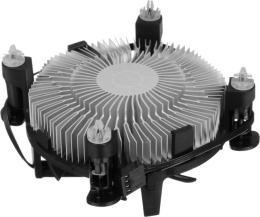 Кулер PCCooler R94 (R94-XXNIXX-GL) (Intel LGA1200/115X, крепление на винтах, размер вентилятора: 94×94×25мм, гидродинамический подшипник, 2400об/мин, 34.46CFM, 27.3dB(A), PWM, TDP 65W, 94х94х56мм, 158г)