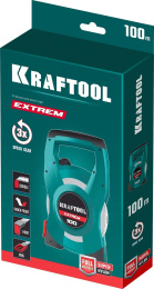 Мерная лента геодезическая Kraftool 34185-100,  100м x13мм