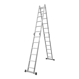 Алюминиевая многофункциональная лестница STARTUL 4x6 ступень, стремянка - 330 см, лестница - 680 см, 15.8 кг ST9732-06