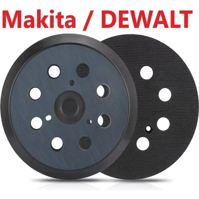 Опорная тарелка-подошва Vitatools 125 мм, для Makita (Макита), DeWalt, SHLIFER SHLIFER-PD-125-8-3-B