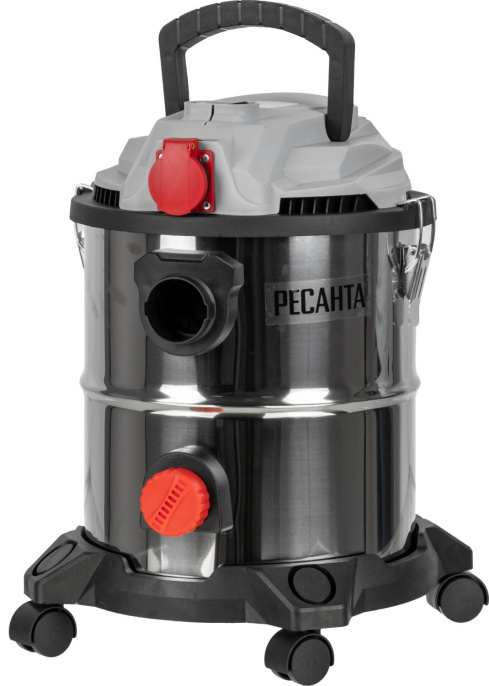 Строительный пылесос Ресанта ПС-1500/20 1500Вт уборка: сухая/влажная/выдув серебристый (75/19/1)