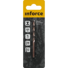 Сверло по металлу HSS-CO 4.5x80x47 мм Inforce 11-01-432