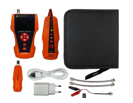 Кабельный тестер Lanmaster LAN-PRO-L/TPK-POE с измерением длины с трассировкой кабельных линий и определением POE