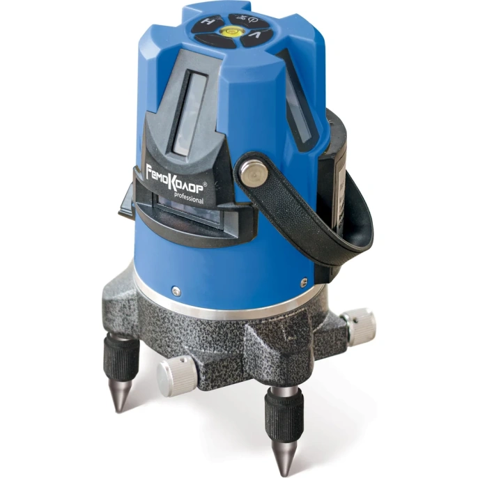 Лазерный самовыравнивающийся уровень РемоКолор 5 красных лучей, 635 нм, резьба 5/8" 95-2-284