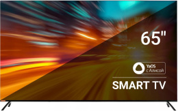 65" Телевизор SunWind SUN-LED65XU401 4K Ultra HD, черный, СМАРТ ТВ, YaOS
