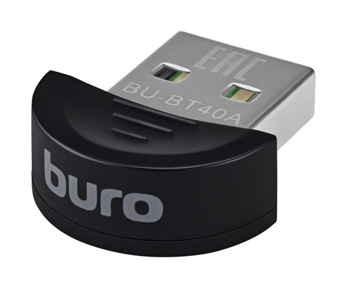 Bluetooth адаптер Buro BU-BT40A BT 4.0+EDR class 1.5, USB, 20м, черный