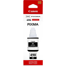 Чернила Canon GI-490BK 0663C001, для Canon, 135мл, черный