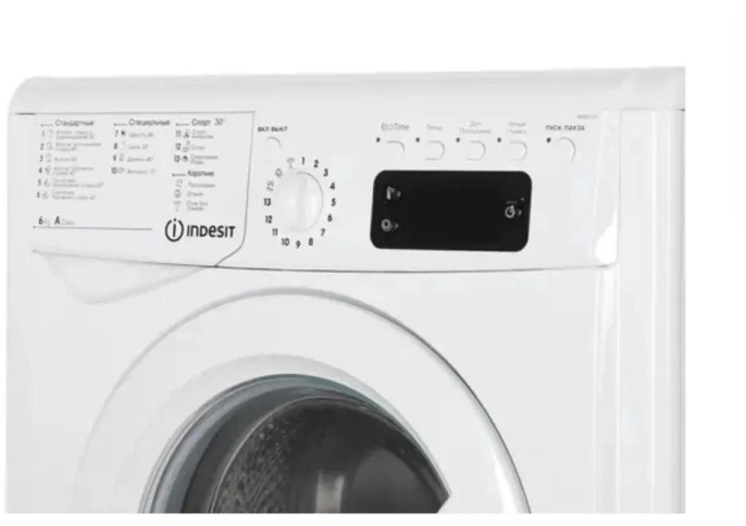 Стиральная машина Indesit IWSE 6105 CIS .L класс: A загр.фронтальная макс.:6кг белый