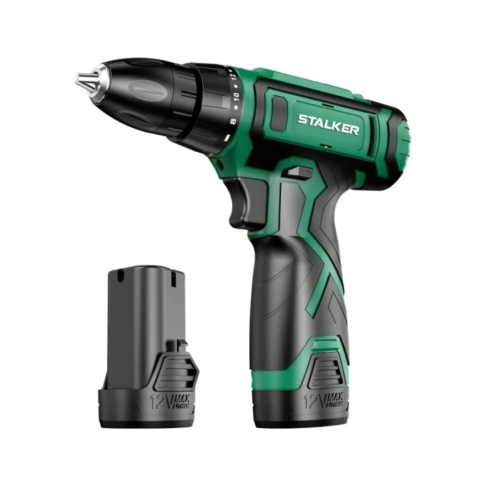 Аккумуляторная дрель-шуруповерт ALTECO STALKER D12 Li X2 69837