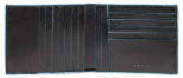 Кошелек мужской Piquadro Blue Square, кожа натуральная, черный [pu1241b2r/n]