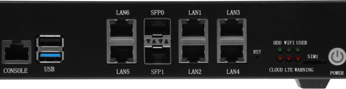 Маршрутизатор D-Link DSA-2208X/A1A,  6 LAN,  1xUSB, 2xSFP+, черный