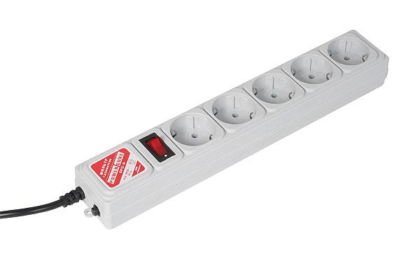 Сетевой фильтр PowerCube SPG-B-15-GREY, 5м, серый