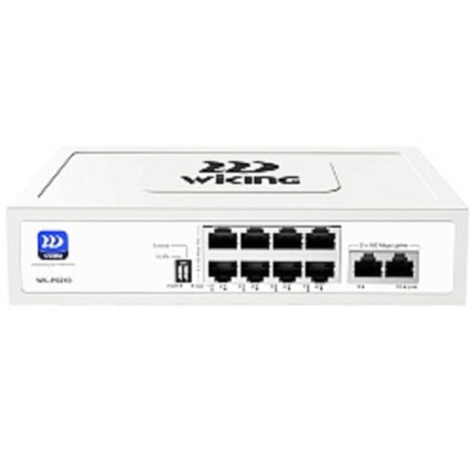 Wi-Tek WK-PS210 коммутатор WIKING неуправляемый PoE 76Вт, 8FE PoE +2FE WK-PS210 V2