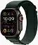 Смарт-часы Apple Watch Ultra 2 2024 A2986 49мм OLED корп.черный титан Alpine loop рем.темно-зеленый разм.брасл.:145-190мм (MX4R3ZP/A)