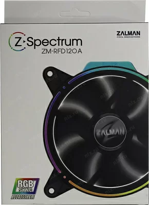 Вентилятор ZALMAN ZM-RFD120A Fan for m/tower (3пин 120x124x25мм 25.6дБ 800-1500об/мин)